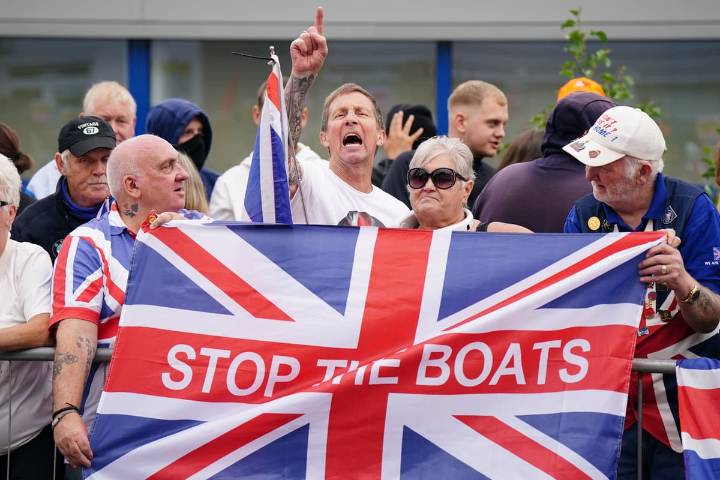 Angry protests outside Falkirk ‘asylum hotel’