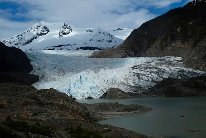 Ice dam at Alaska’s Mendenhall Glacier releases floodwater toward downstream homes