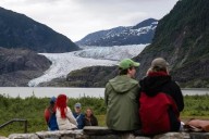 Ice dam at Alaska’s Mendenhall Glacier releases floodwater toward downstream homes