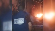 Vídeo: Israel bombardea una tienda de campaña junto a un hospital de Gaza