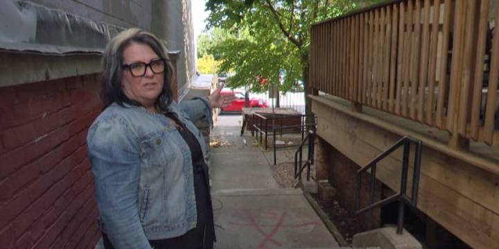 Watertown business owner closes walkway over homeless encampments