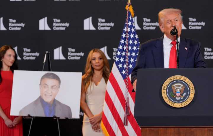 Trump Gushes over ‘Legend’ Sylvester Stallone During Kennedy Center Announcement