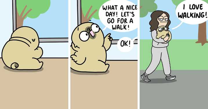Adorable And Funny Comics About An Artist And Her Life With A Cute Pug (23 New Pics)