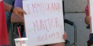 Community members protest to support Immigrant families