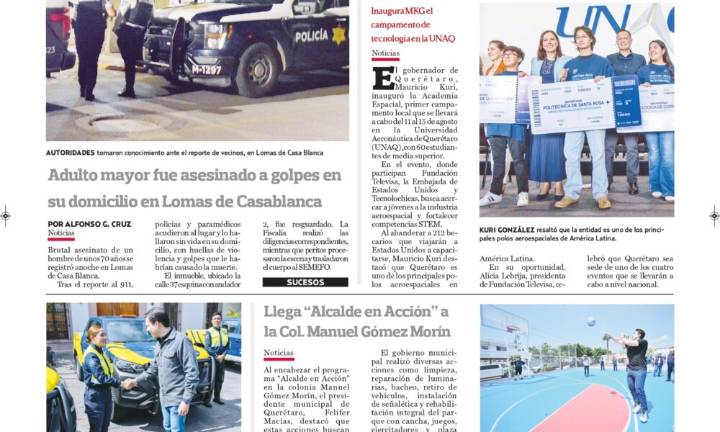 ¡Conoce la portada de hoy!