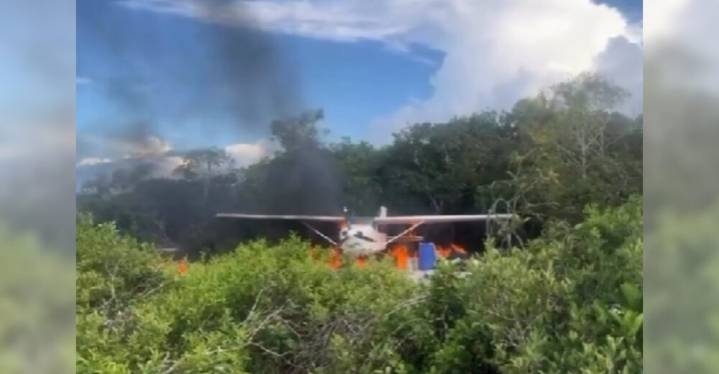 Destruyen aeronave utilizada por el narcotráfico en Amazonas