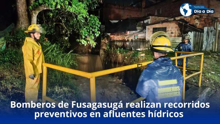 Bomberos de Fusagasugá realizan recorridos preventivos en afluentes hídricos