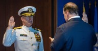 Adm. Caudle sworn in as 34th chief of naval operations in D.C.