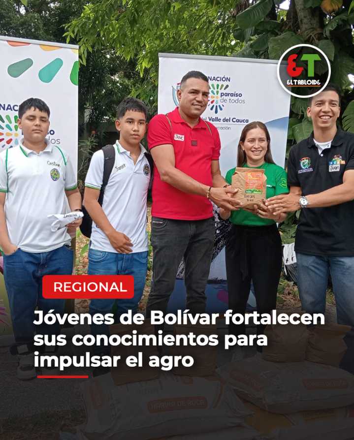 Jóvenes de Bolívar fortalecen sus conocimientos para impulsar el agro