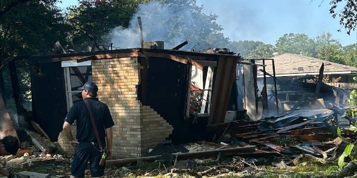 Baker man in critical condition with burns ‘all over his body’ following house fire