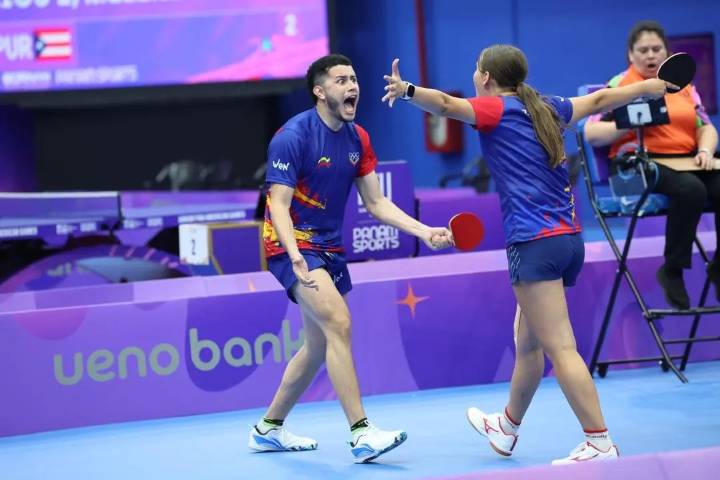 Tenis de mesa dio a Venezuela segunda dorada en ASU2025 en dobles mixtos