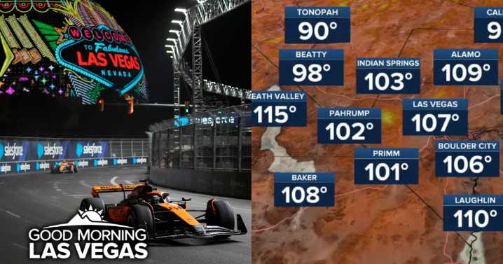Good Morning, Las Vegas: Grand Prix 100 days out, high temps sticking around