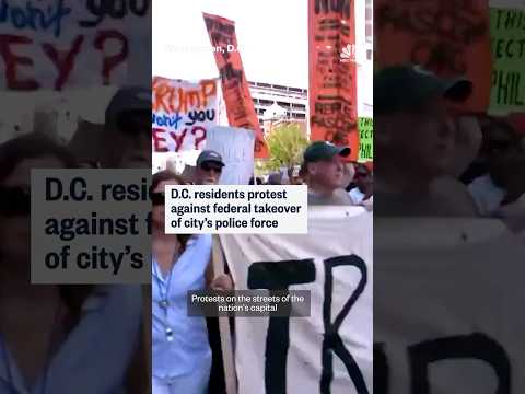 D.C. residents protest against federal takeover