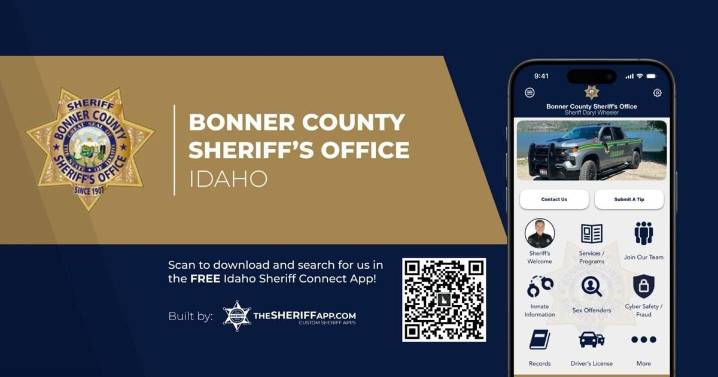 Bonner County Sheriff's Office launches new smartphone app