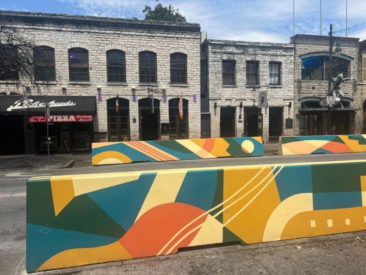 Meet the artist behind the mural on the new 6th Street concrete barriers