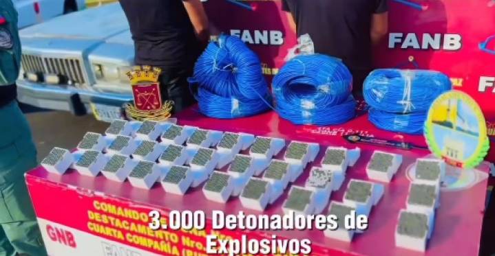 FANB incautó 3 mil detonadores de explosivos en el estado Zulia