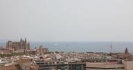 El humo de los incendios que abrasan a la Península llega a Mallorca