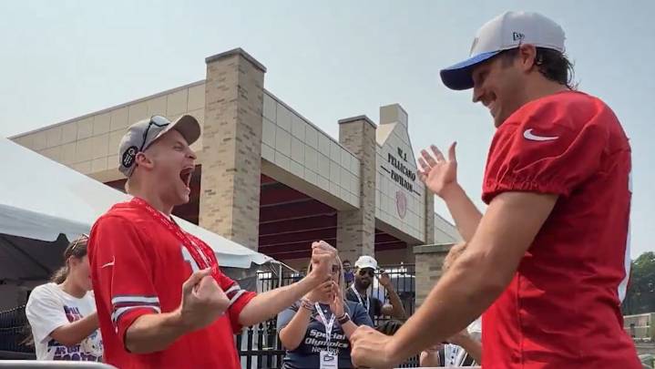 Josh Allen gifts Ryder Cup tickets to Bills fan with cerebral palsy at training camp