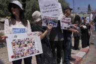Israelis, Palestinians protest for peace as journalist Mariam Dagga’s family mourns her death
