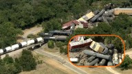 Accidente de ferrocarril en Texas; 35 vagones se desprenden