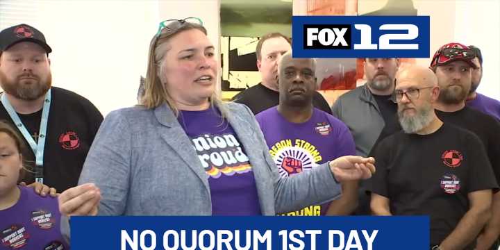 Oregon lawmakers fail to make quorum 1st day of special session on transportation bill