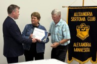 Sonya and Earl Anderson of Alexandria receive 2025 Sertoma Service to Mankind Award