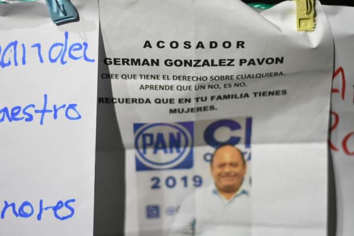 Secretario General del PAN, acosador de mujeres
