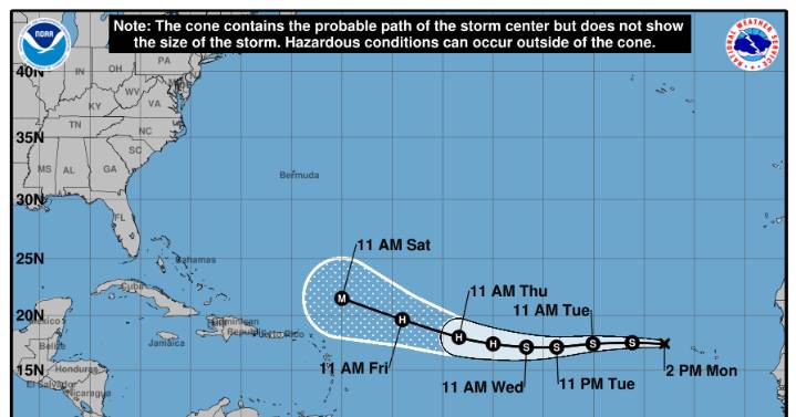 Tropical Storm Erin could be first hurricane of the season