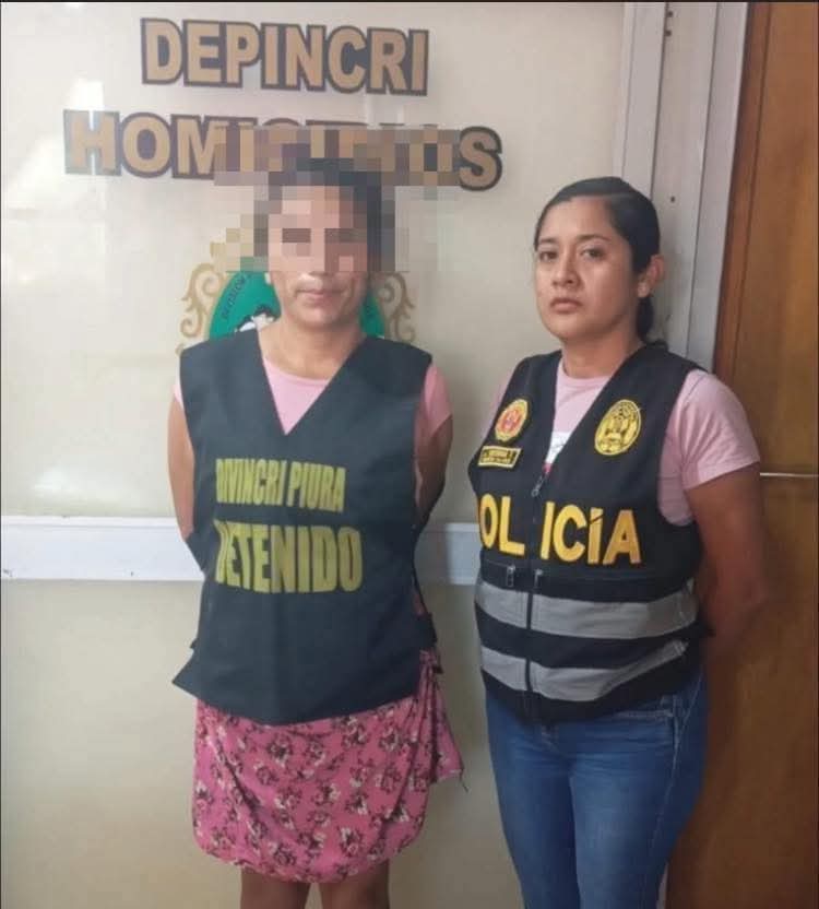 Piura: Capturan a sospechosa implicada en homicidio
