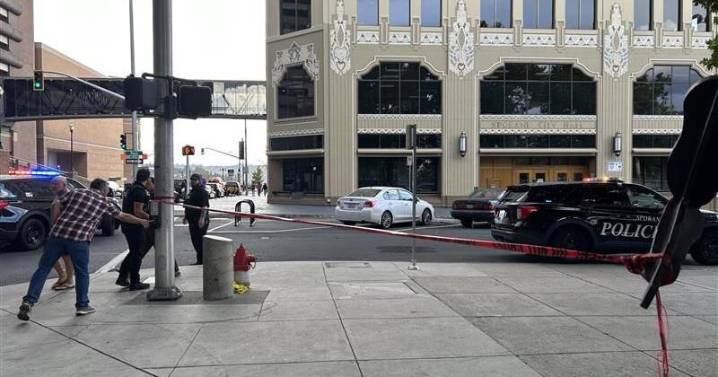 Police respond to stabbing near Spokane City Hall