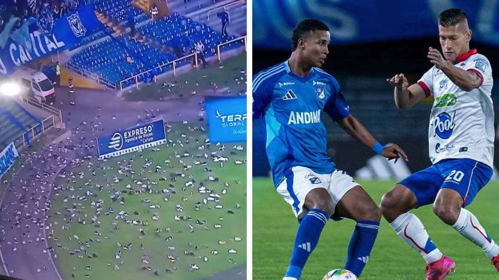 Zapatos volando en El Campín: el significado de la protesta de hinchas de Millonarios