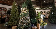 The vast majority of artificial Christmas trees, lights and other decor are imported
