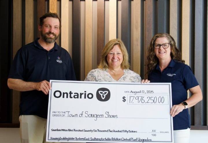 Saugeen Shores, West Grey receive water infrastructure funding