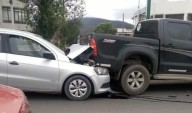 Choque en cadena a metros del Hospital San Bernardo