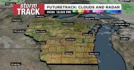 Isolated showers tonight with cooler temperatures and sunny skies to kick off our work week