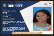 Buscan a Ingrid Nicol de 10 años de edad