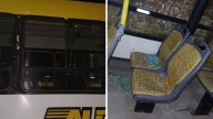 Un colectivo de la línea 5 fue atacado a piedrazos por menores en Avenida López y Planes