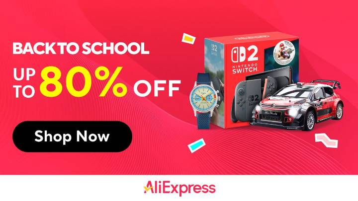 Snag up to 80% off in AliExpress Back 2 School Sale