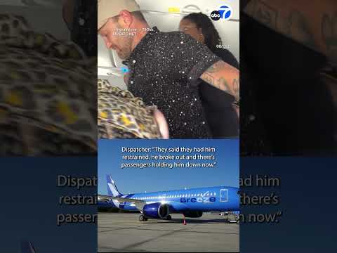 Flight headed to LA diverts after unruly passenger breaks free of restraints twice: Police