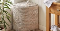 'Rustic Dunelm laundry basket that takes up less space' gets almost perfect rating