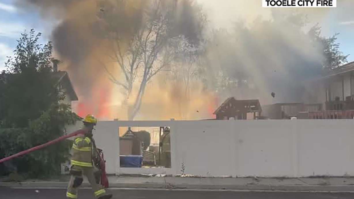 Tooele fire destroys sheds, damages homes — residents grateful it wasn't worse