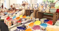 Gran variedad de productos artesanos en la inauguración de la 37º Feria del Barro de Salamanca