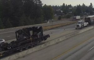 Wrong-way driver causes fiery crash on I