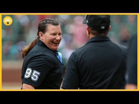 1st woman to umpire MLB game breaks barriers