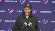 CJ Stroud wears Mariners hat to preseason game
