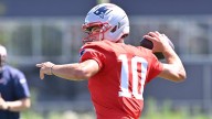 Drake Maye has better day than J.J. McCarthy at joint practice