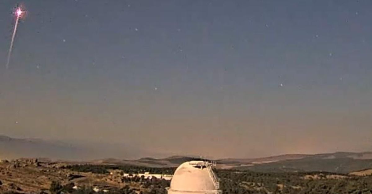 Espectáculo en el cielo de Andalucía por la reentrada de un cohete chino