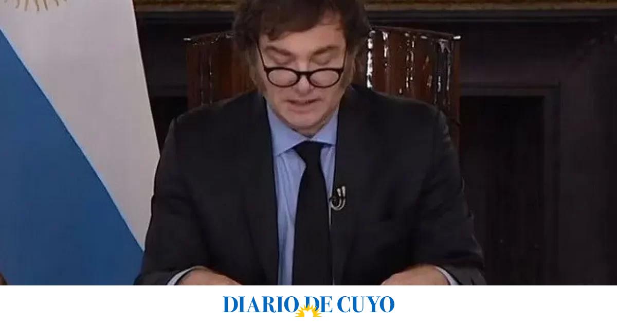 Javier Milei hablará esta noche en cadena nacional sobre los decretos de desregulación rechazados por el Congreso