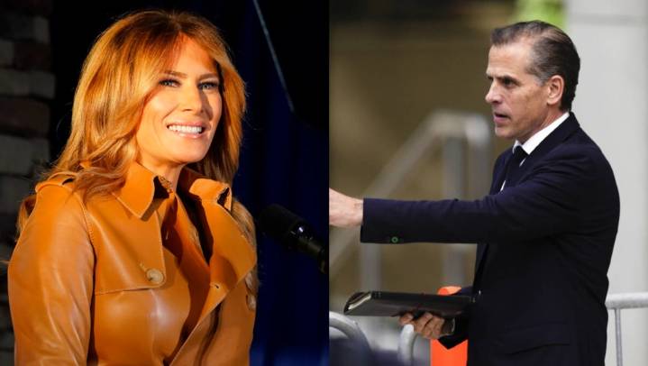 Melania demandaría a Hunter Biden por mil mdd