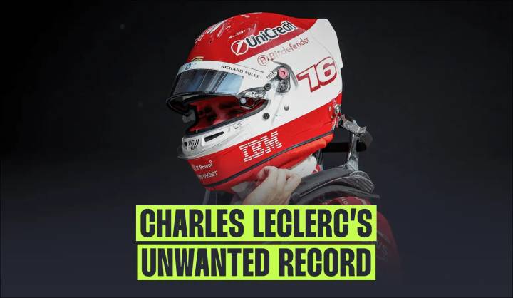 Charles Leclerc’s unwanted record: Every time he failed to convert pole position into victory